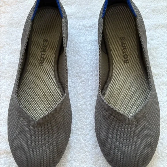 Rothy's Women's "The Daily Flat" - Gray & Blue Ballet Flats - SIZE 8.5 - Picture 4 of 9